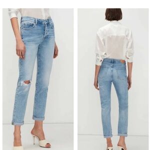 NWOT 7FAM Luxe Vintage Josefina boyfriend Jeans size 24